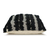 Hand-Woven Navy Blue & White Boho Decorative Throw Pillow - 17x17